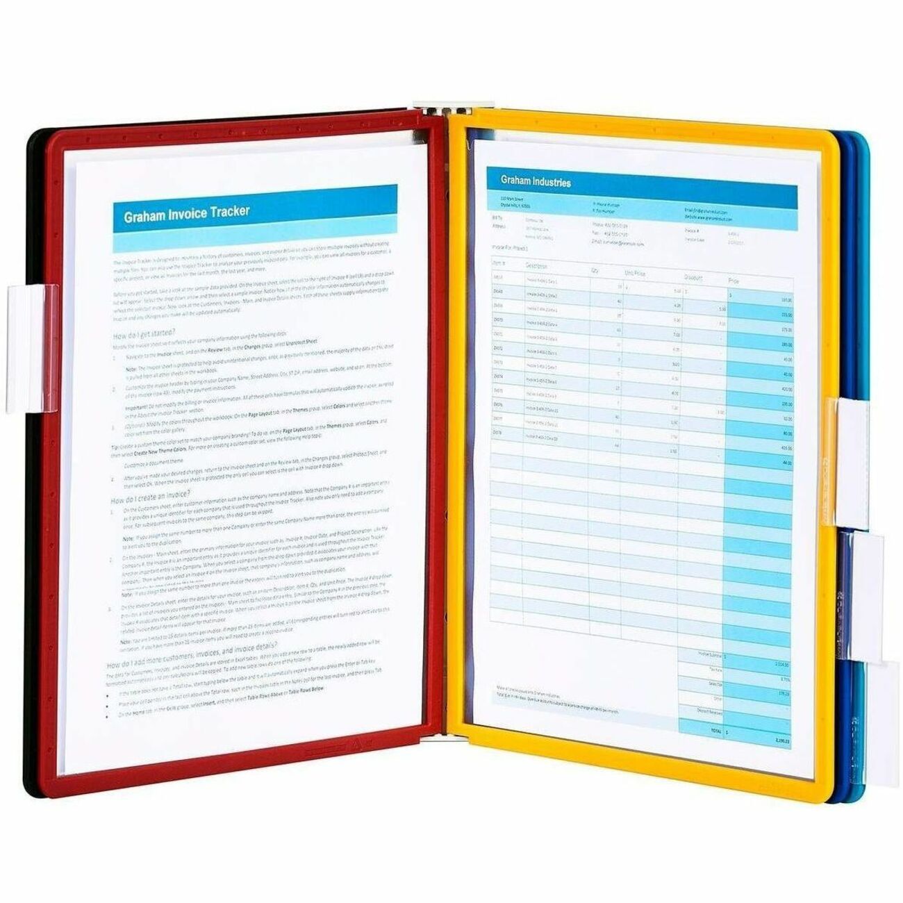 5 Panels - Support Letter 8.50" x 11" Media - Rugged, Tabbed - 1 Each