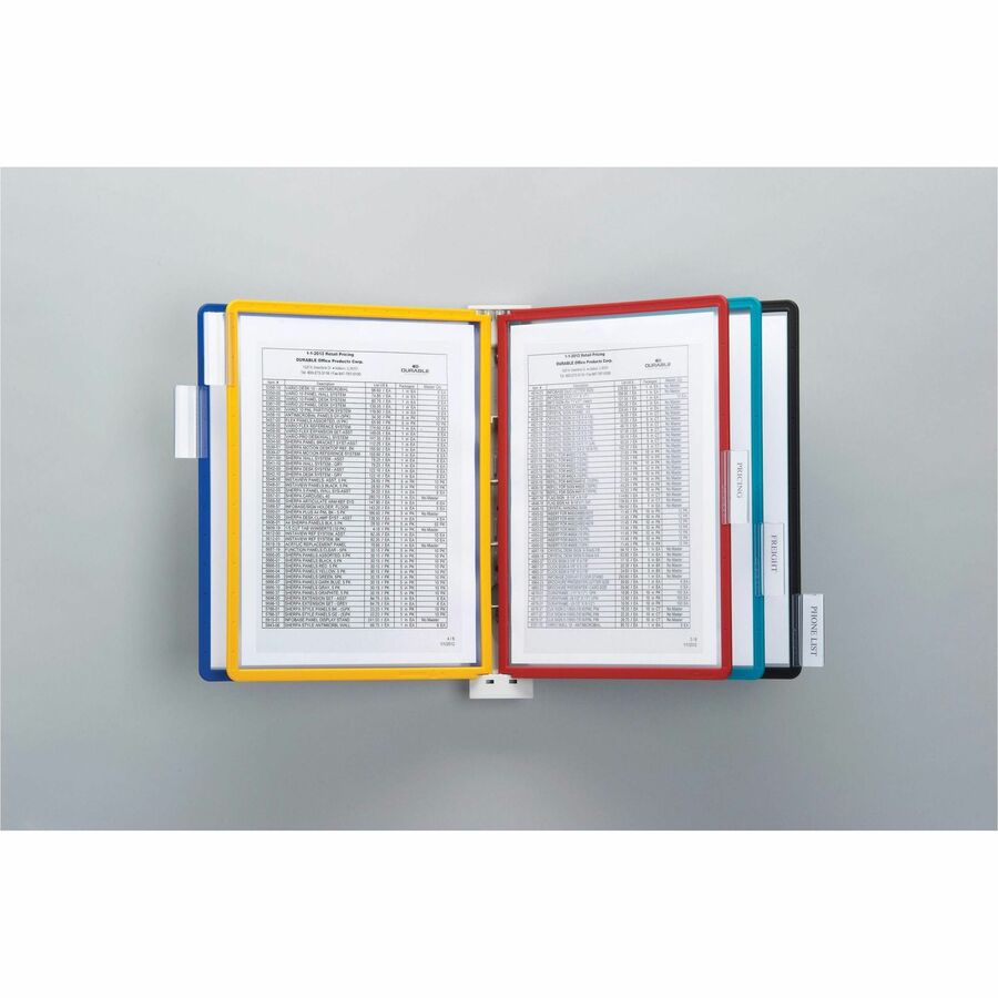 5 Panels - Support Letter 8.50" x 11" Media - Rugged, Tabbed - 1 Each