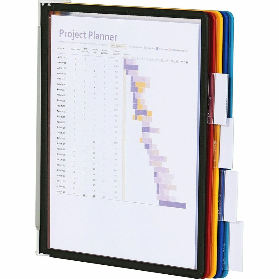 5 Panels - Support Letter 8.50" x 11" Media - Rugged, Tabbed - 1 Each