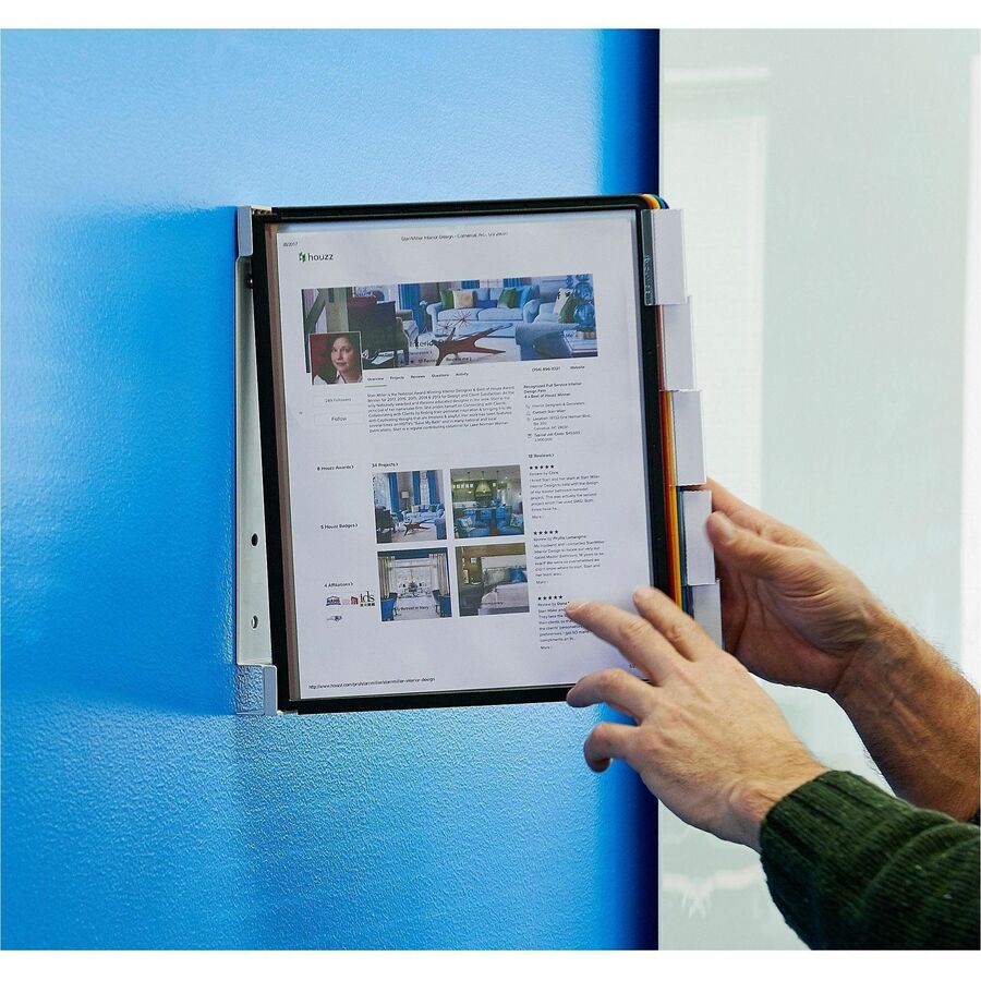 5 Panels - Support Letter 8.50" x 11" Media - Rugged, Tabbed - 1 Each