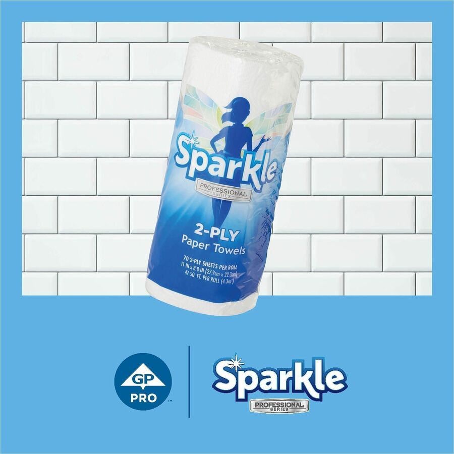 2 Ply - 8.80" Width x 11" Length - 70 Sheets/Roll - White - Paper - 1 Roll