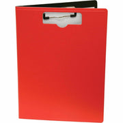 0.50" Clip Capacity - Top Opening - 8 1/2" x 11" Sheet Size - Red - 1 Each