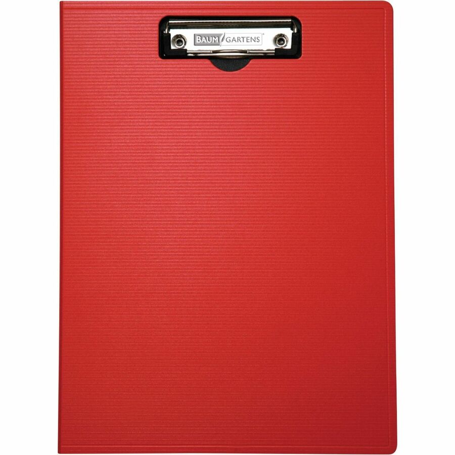 0.50" Clip Capacity - Top Opening - 8 1/2" x 11" Sheet Size - Red - 1 Each