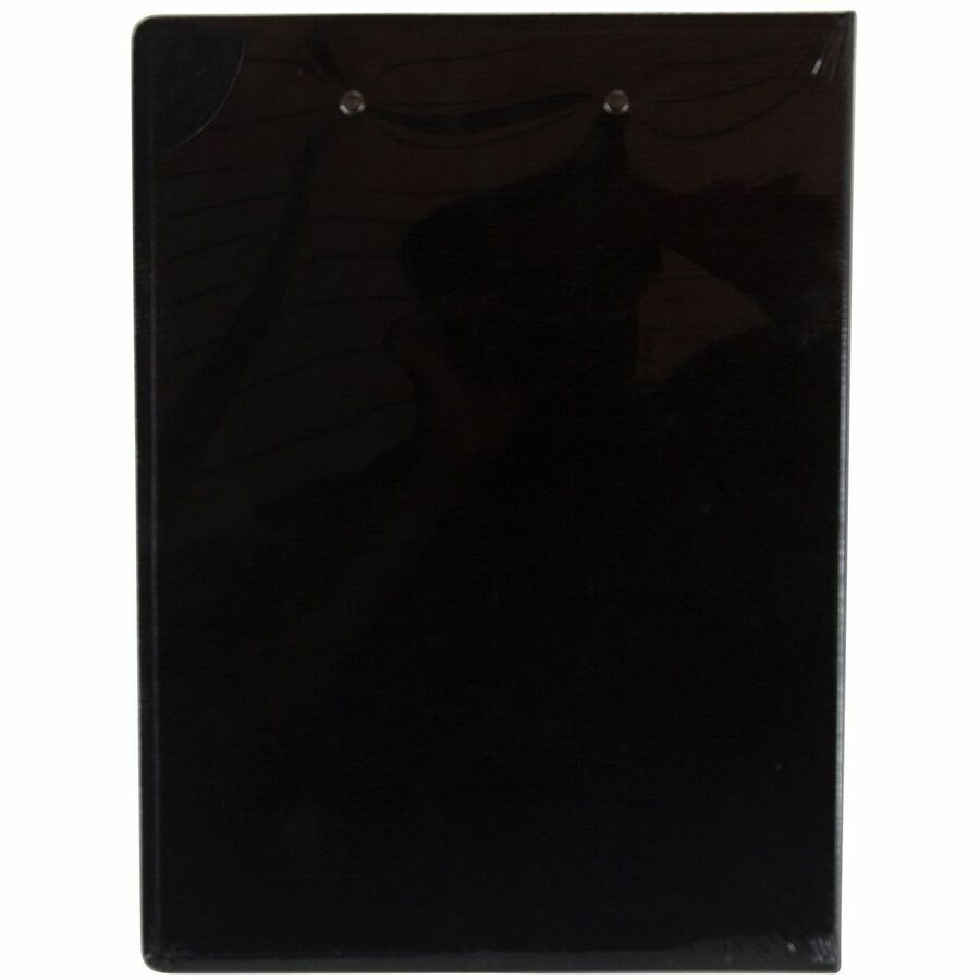 0.50" Clip Capacity - Top Opening - 8 1/2" x 11" Sheet Size - Black - 1 Each