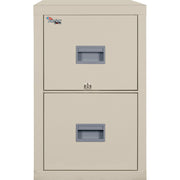 FireKing Patriot Series 2-Drawer Vertical File Cabinet, 17.7" W x 25" D x 27.7" H, Parchment, Steel, 1 Each