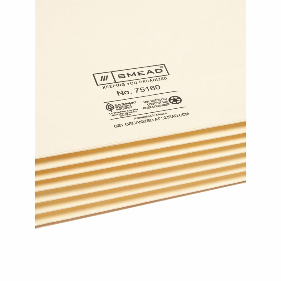 8 1/2" x 11" - 700 Sheets Capacity - 5 1/4" Expansion - 2 Plys - 10% Recycled - 1 Pack