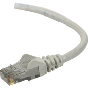 Belkin CAT6 Ethernet Patch Cable, RJ45, M/M - 20 ft Category 6 Network Cable for Network Device - First End: 1 x RJ-45 Network - Male - Second End: 1 x RJ-45 Network - Male - Patch Cable - Gold Plated Connector - Gold Plated Contact - Gray - 1 Each