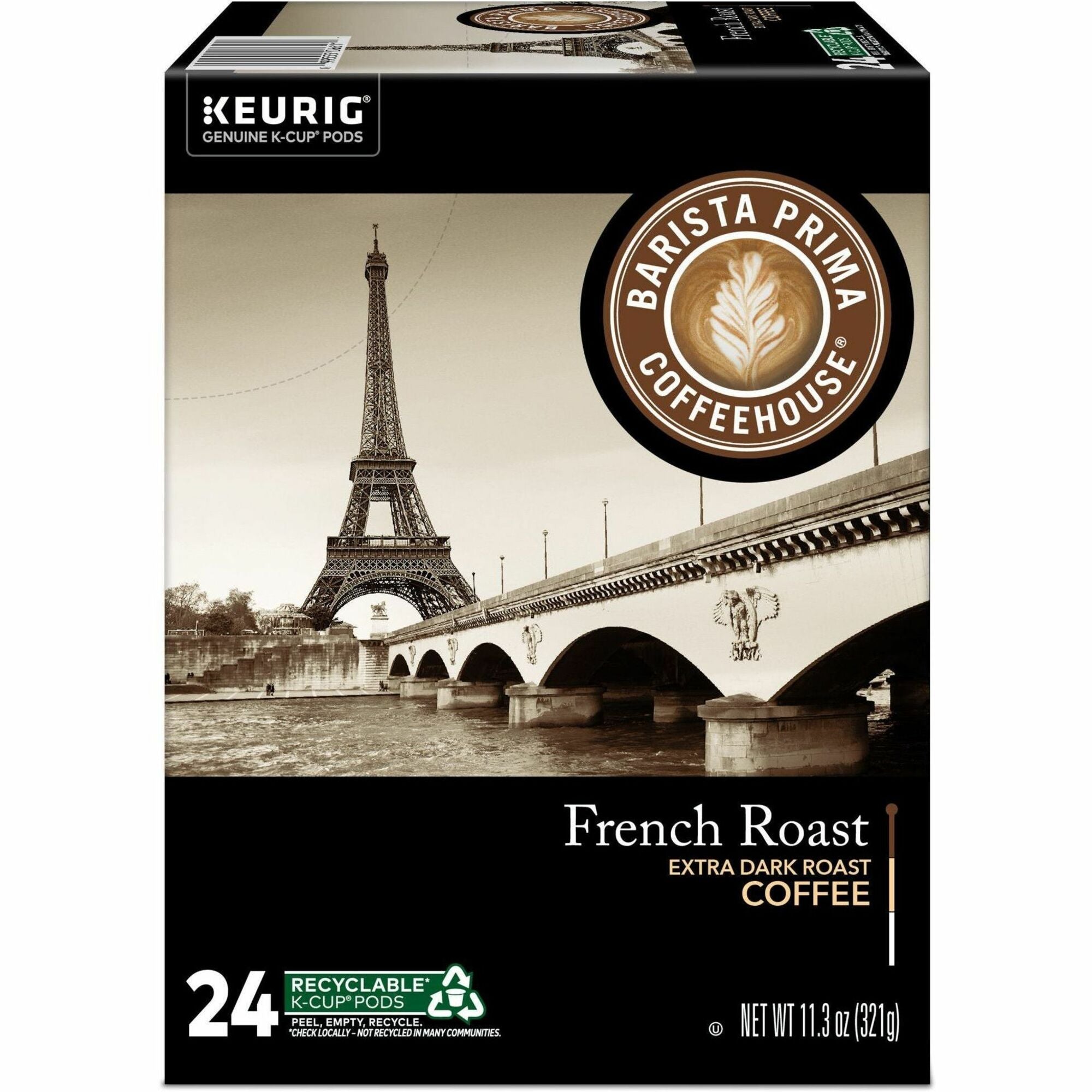 Compatible with Keurig Brewer - Regular - French - K-Cup, Pod - Barista, Arabica - Kosher - 24 / Box