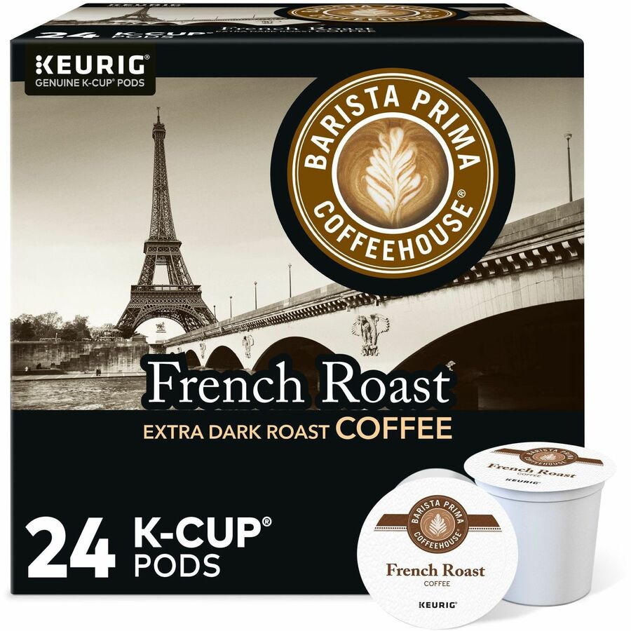 Compatible with Keurig Brewer - Regular - French - K-Cup, Pod - Barista, Arabica - Kosher - 24 / Box