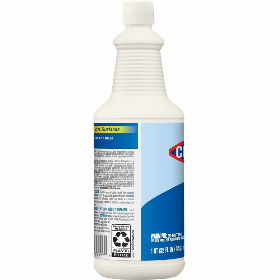CloroxPro Bleach Cream Cleanser, 32 fl oz, Clear, 8/Carton