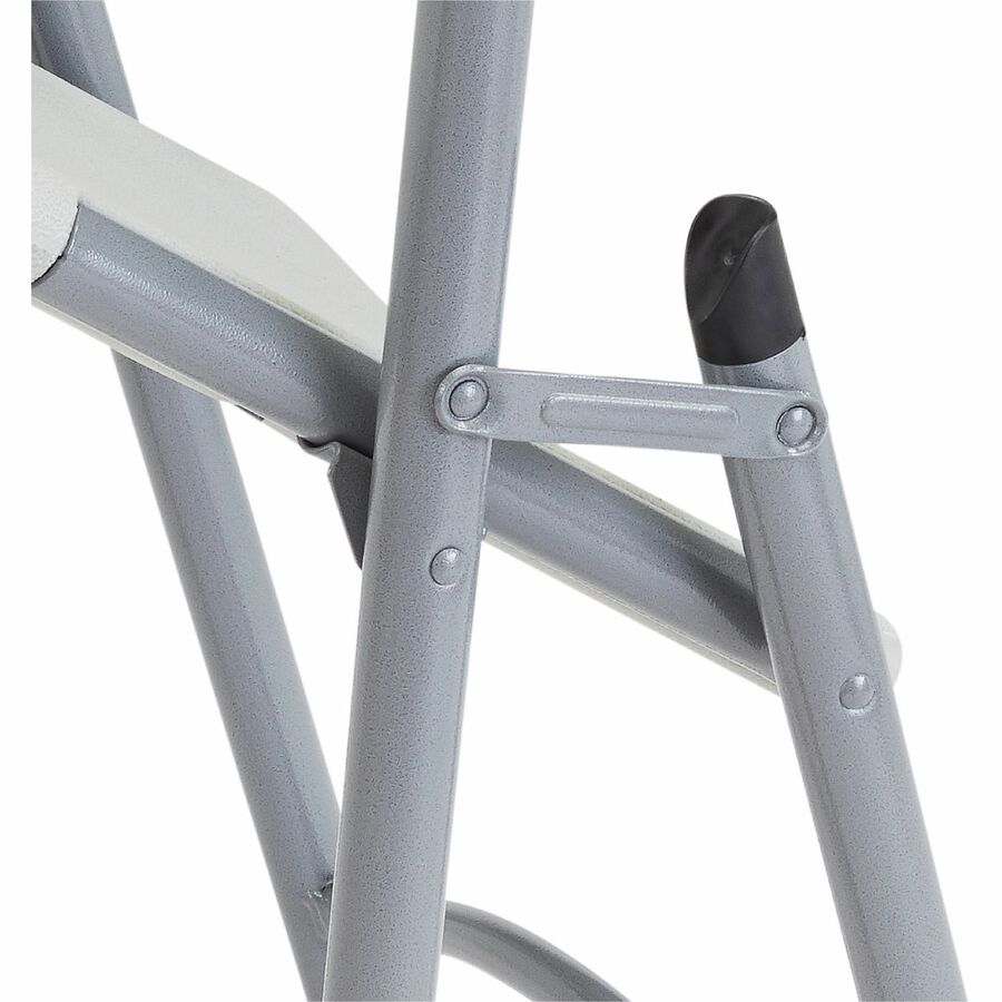 NPS® 600 Series Heavy Duty Plastic Folding Chair, Pack of 4, Surface Color: Speckled Grey, Frame Color: Textured Grey