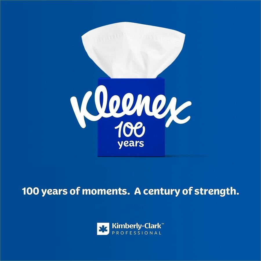 Kleenex Professional Anti-Viral Facial Tissue - 3 Ply - 8.20" Width x 8.20" Length - White - Paper - 55/Box - 3 / Pack