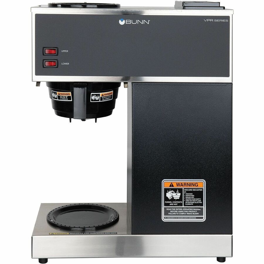 1575 W - 1.22 gal - 12 Cup(s) - Multi-serve - Black - Stainless Steel Body - Glass Carafe