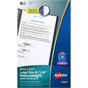 1 x Sheet Capacity - For Legal 8 1/2" x 14" Sheet - 3 x Holes - 3 x Rings - Ring Binder - Top Loading - Rectangular - Clear - Polypropylene - 25 / Pack