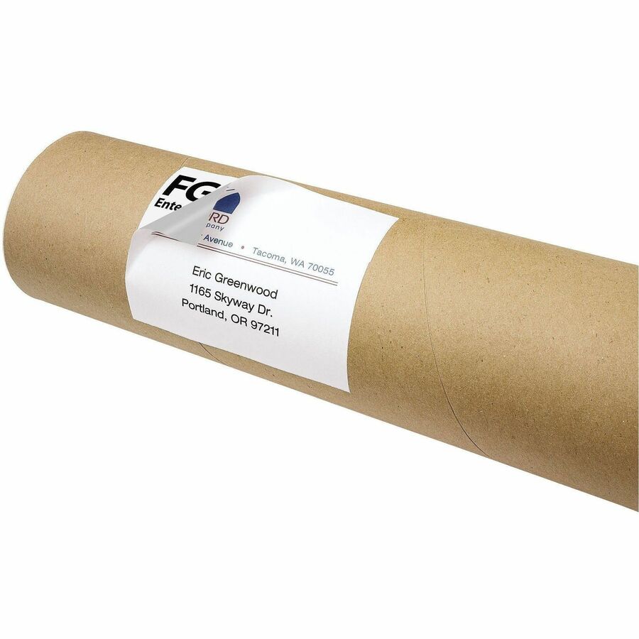 3" Height x 4" Width - Permanent Adhesive - Rectangle - Laser, Inkjet - White - Paper - 2 / Sheet - 360 Total Sheets - 720 Total Label(s) - 40/Pack - 1 Carton