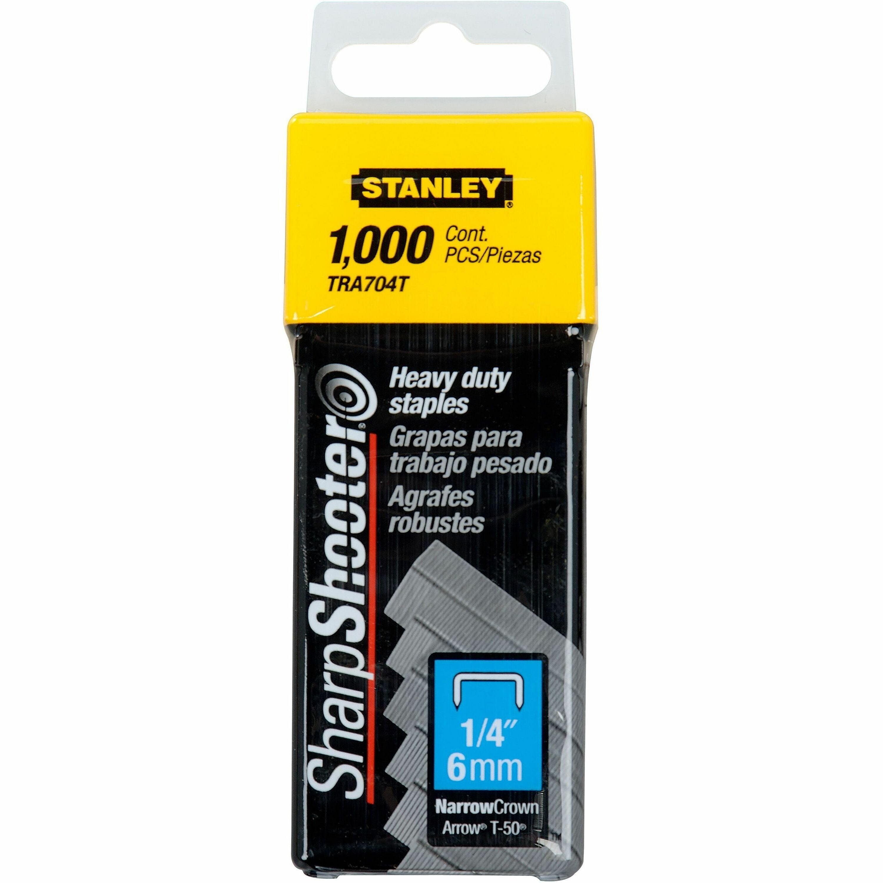 Heavy Duty - 1/4" - 1/4" Leg - 3/8" Crown - Insulated - Silver - 5.1" Height x 1.8" Width x 0.8" Length - 1000 / Box