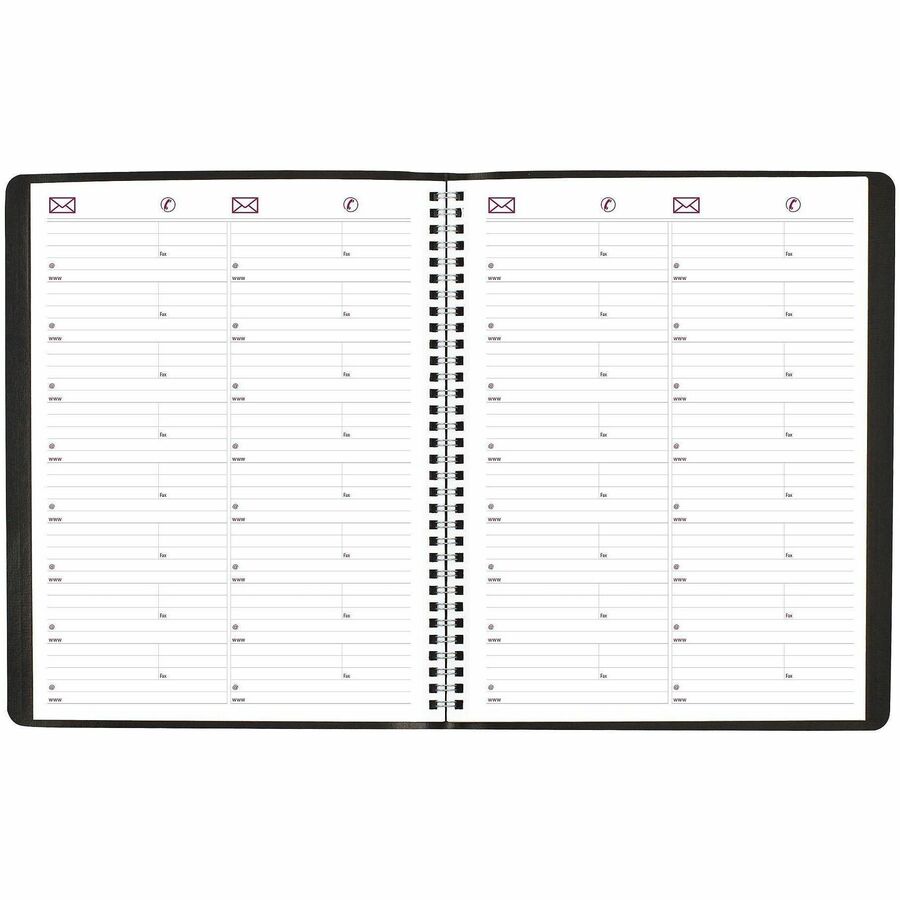 Brownline Monthly Planner - Monthly - 14 Month - December 2025 to January 2027 - Wire Bound - Black Cover - Reference Calendar - 1 Each