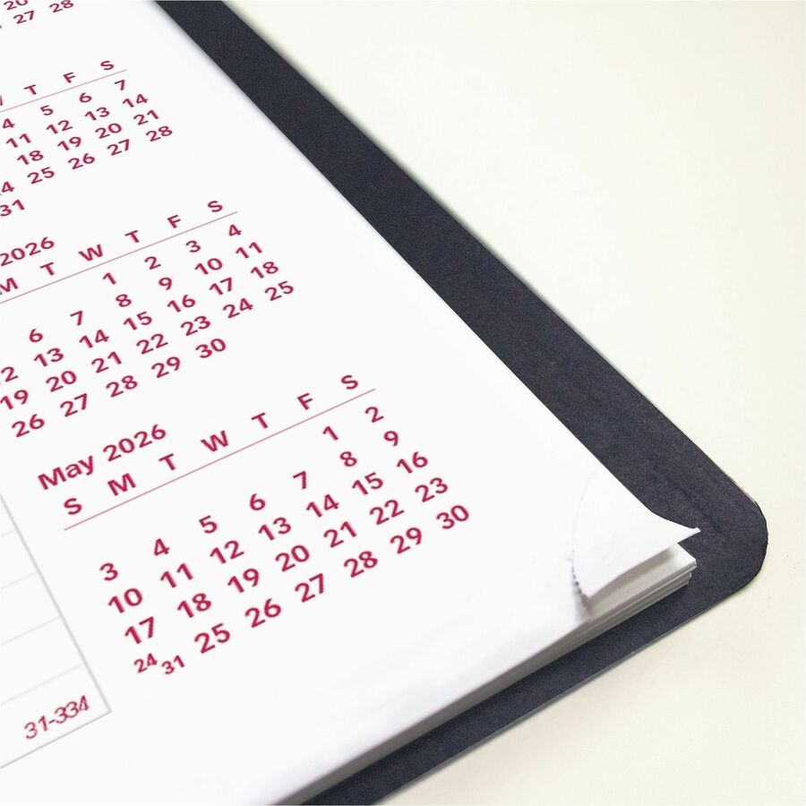 Brownline Monthly Planner - Monthly - 14 Month - December 2025 to January 2027 - Wire Bound - Black Cover - Reference Calendar - 1 Each
