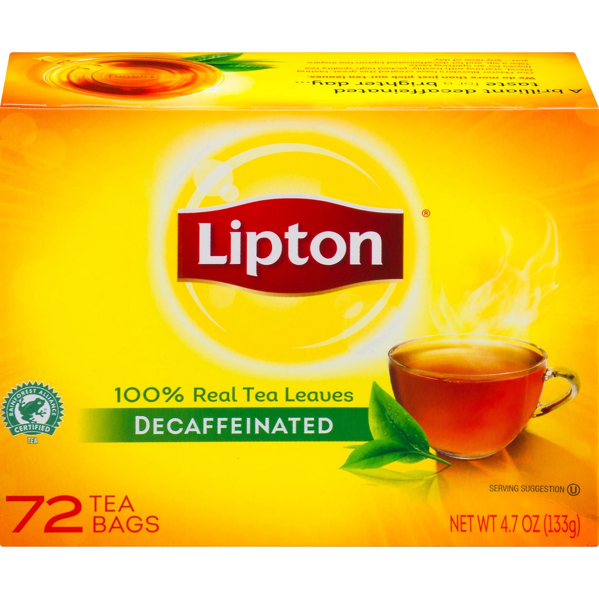 Black Tea - 16 oz Per Bag - 72 Teabag - Decaffeinated - 72 / Box