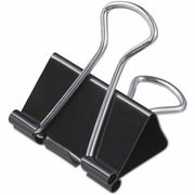 Medium - 1.3" Width - 0.63" Size Capacity - Black, Silver - Metal, Steel Wire - 24 / Pack