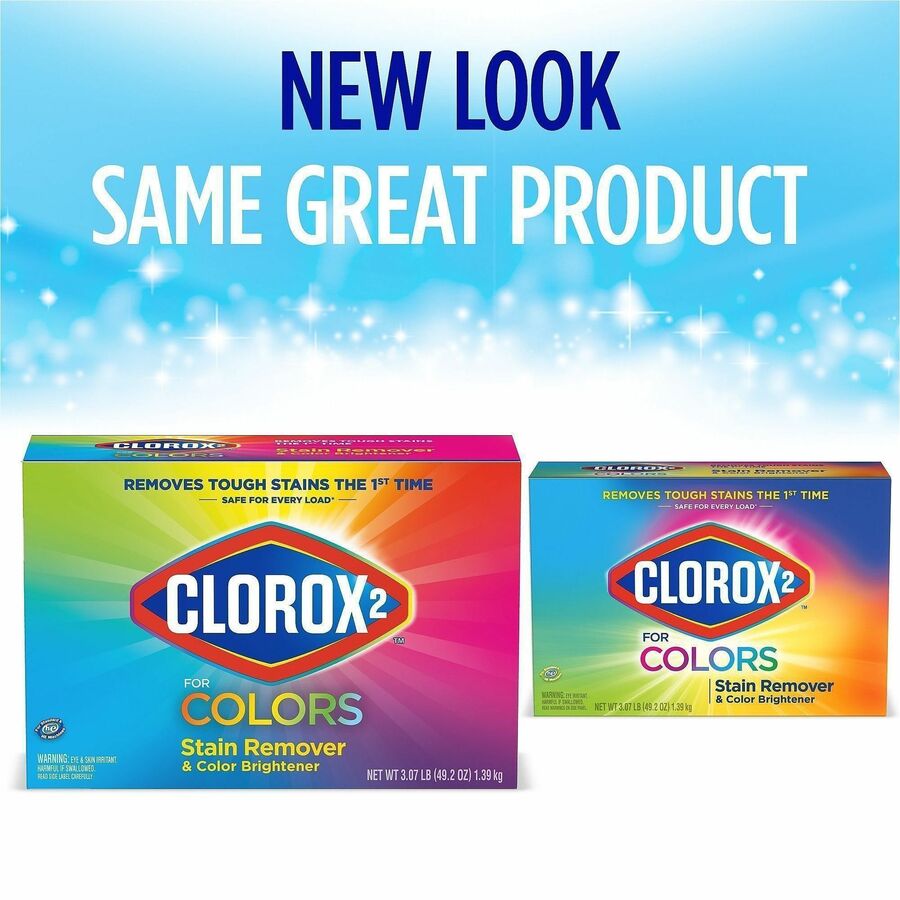 Clorox for Colors Stain Remover and Color Brightener Powder - 49.20 oz (3.07 lb) - Multi - 1 Each