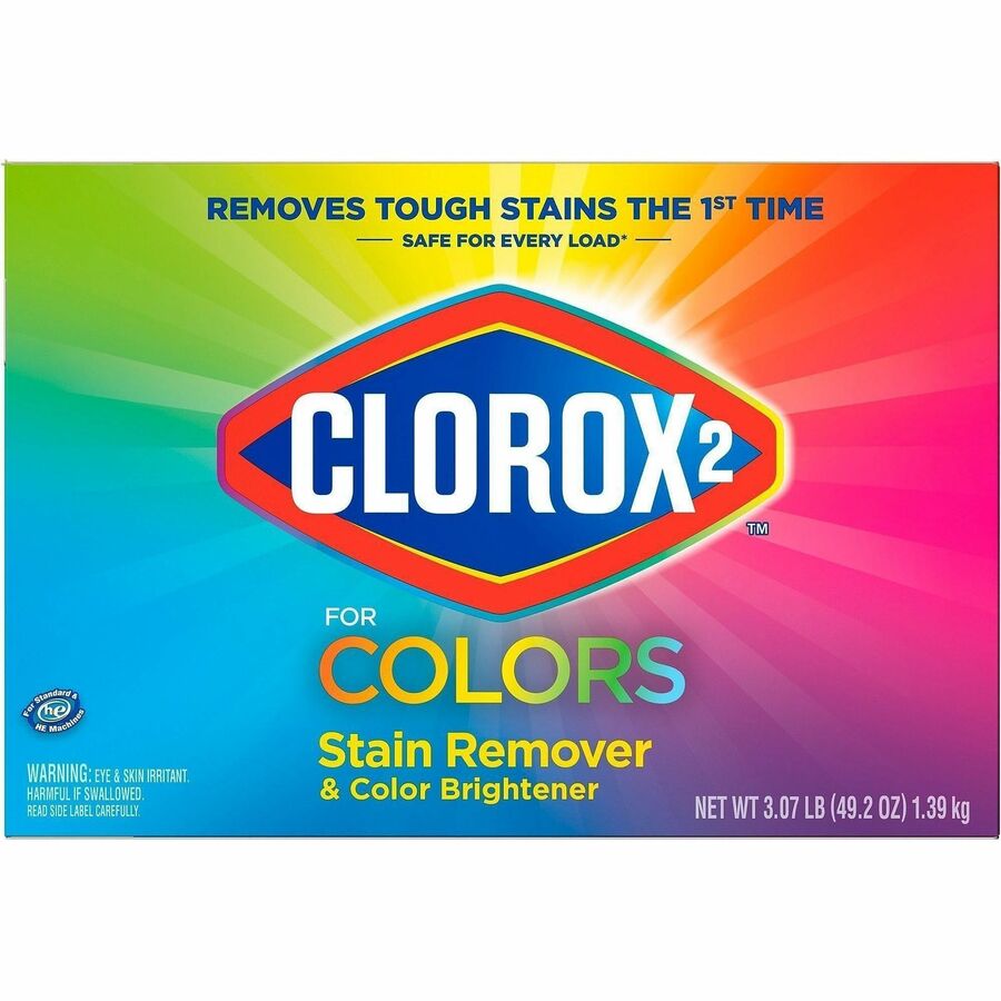Clorox for Colors Stain Remover and Color Brightener Powder - 49.20 oz (3.07 lb) - Multi - 1 Each