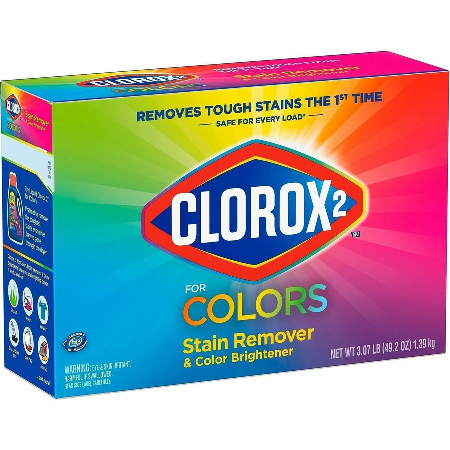 Clorox for Colors Stain Remover and Color Brightener Powder - 49.20 oz (3.07 lb) - Multi - 1 Each