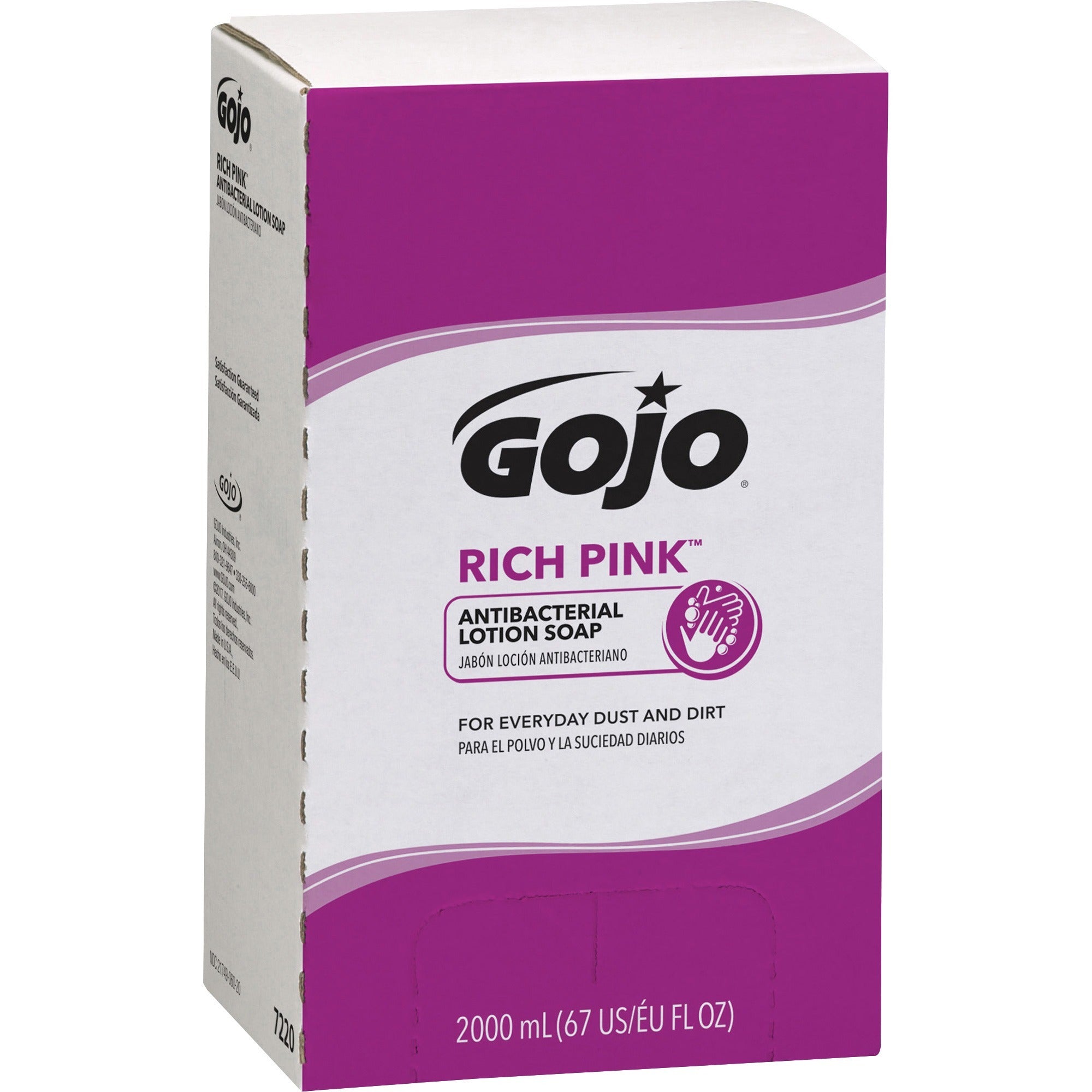 Gojo&reg; Rich Pink Antibacterial Lotion Soap Refill