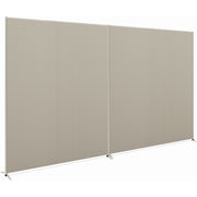 60" Width x 72" Height - Metal, Plastic, Fabric - Light Gray, Gray - 1 Each