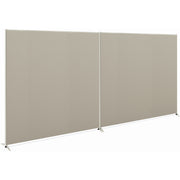 60" Width x 60" Height - Easy to Use, Upholstered, Durable, Leveling Glide, Glide - Metal, Plastic, Fabric - Light Gray, Gray - 1 Each