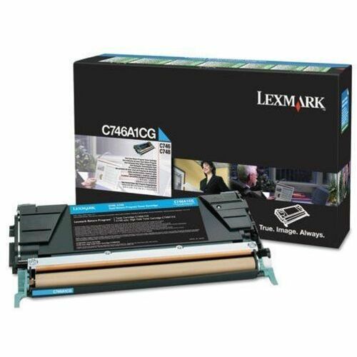 Lexmark Original Standard Yield Laser Toner Cartridge - Cyan - 1 Each - 7000 Pages