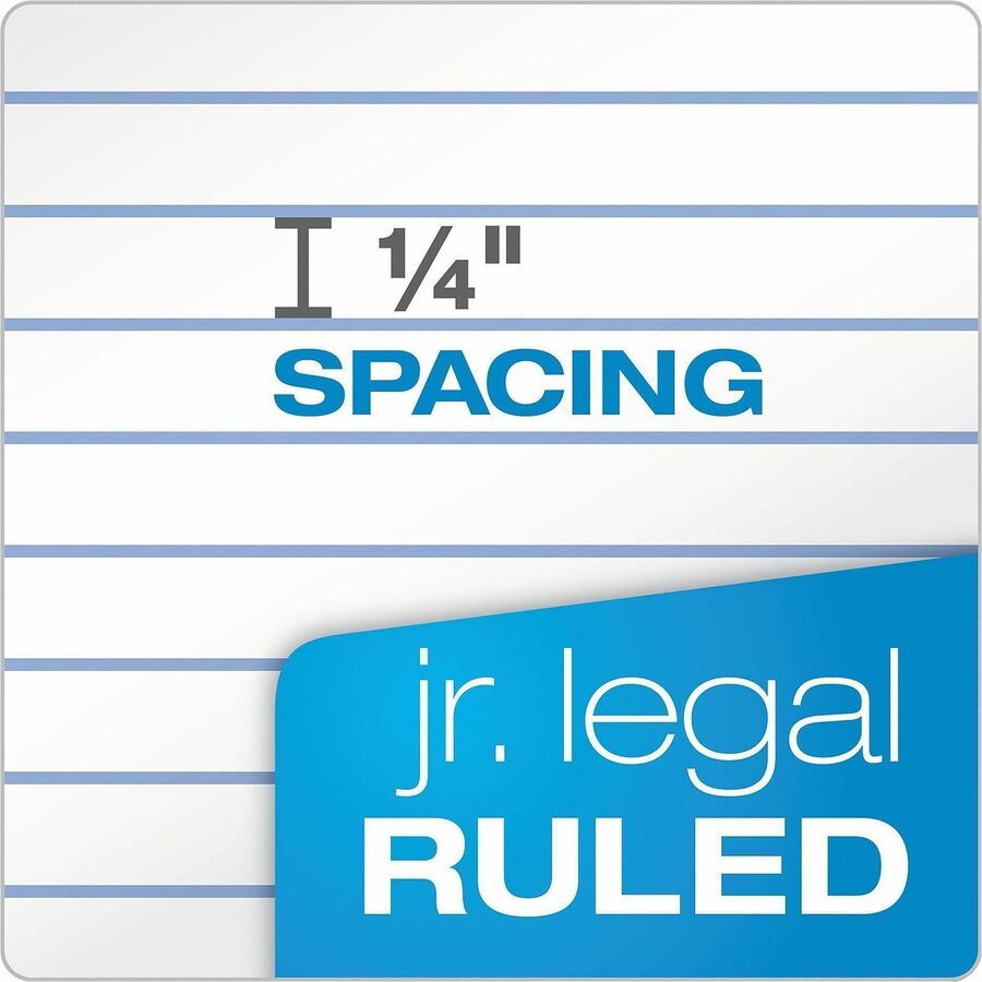 50 Sheets - 16 lb Basis Weight - Jr.Legal - 8" x 5" Sheet Size - 2.50" Height x 8" Width x 5" Length - White Paper - Perforated, Acid-free - 12 / Dozen