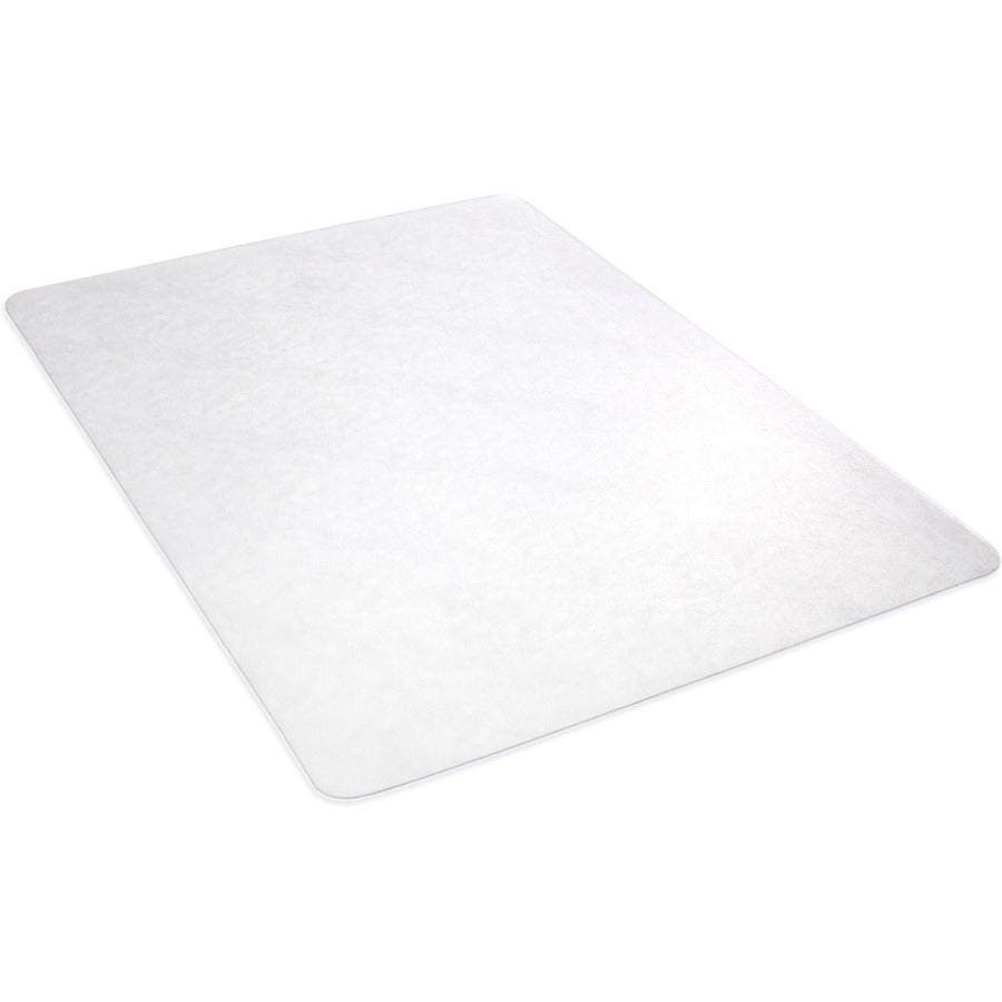 Lorell Nonstudded Chairmat - Tile Floor, Vinyl Floor, Hardwood Floor - 48" Length x 36" Width x 0.060" Thickness - Rectangular - Vinyl - Clear - 1 Each
