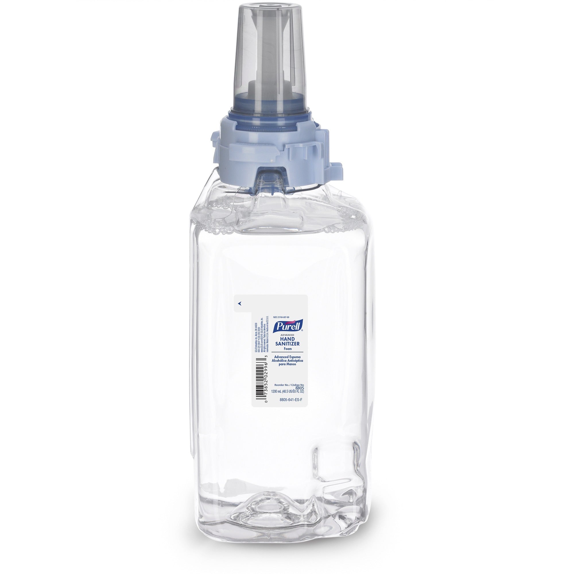 PURELL&reg; Hand Sanitizer Foam Refill - Clean Scent - 1.27 quart - Push Pump Dispenser - Skin, Hand - Moisturizing - Chemical-free - 3 / Carton