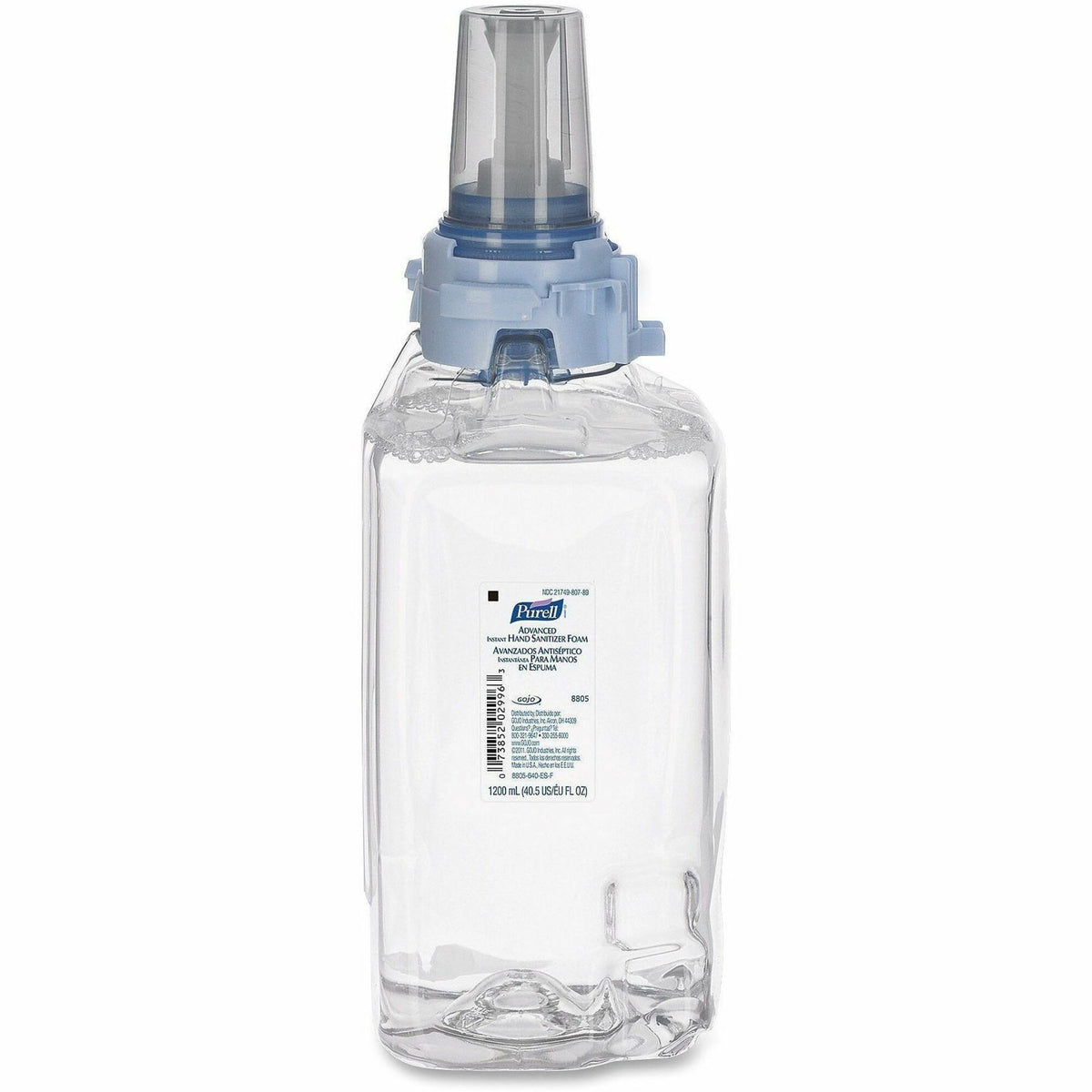PURELL&reg; Hand Sanitizer Foam Refill - Clean Scent - 1.27 quart - Push Pump Dispenser - Skin, Hand - Moisturizing - Chemical-free - 3 / Carton