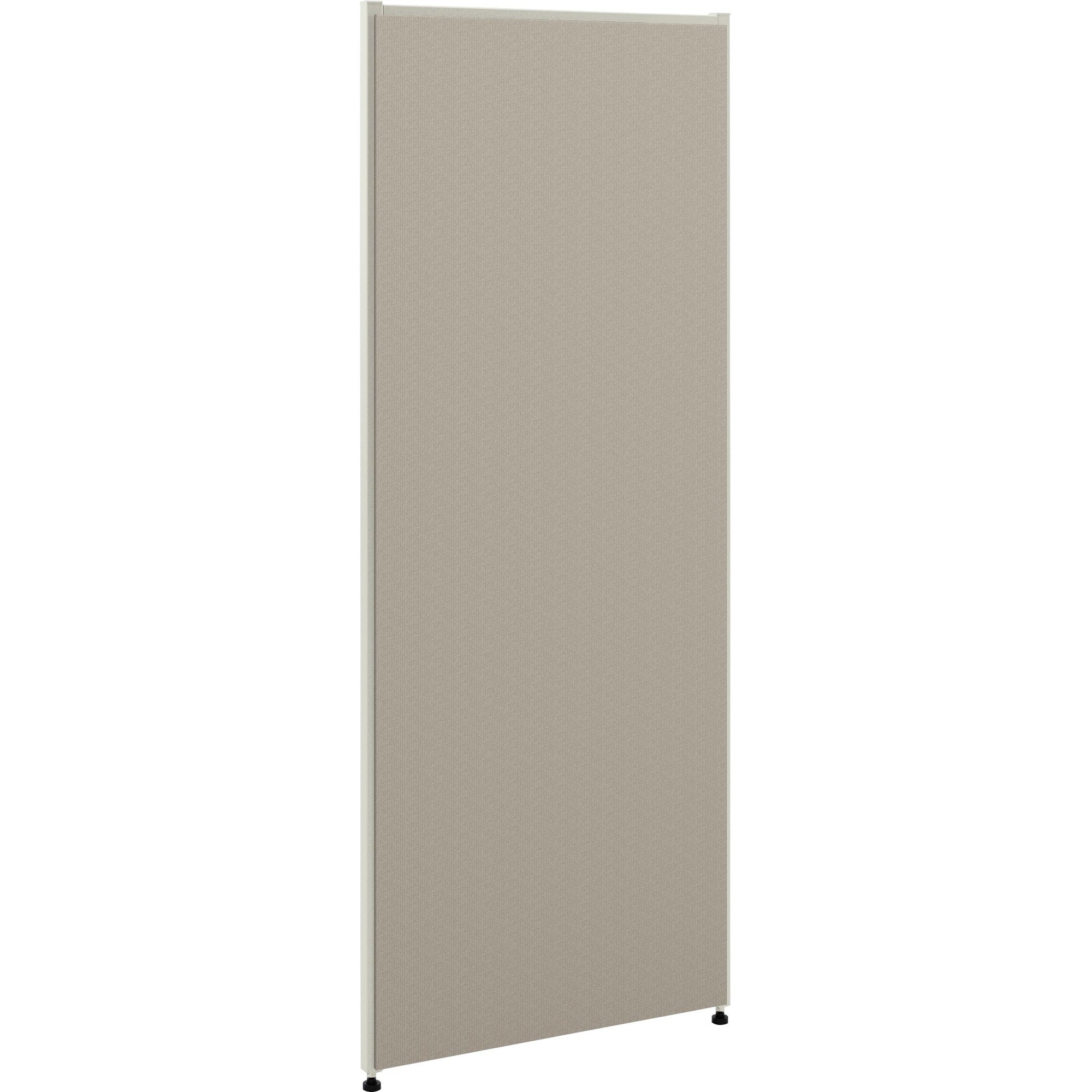 HON Verse HBV-P6036 Panel - 36" Width x 60" Height - Easy to Use, Upholstered, Durable, Leveling Glide, Glide - Metal, Plastic, Fabric - Light Gray, Gray - 1 Each