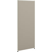 30" Width x 60" Height - Easy to Use, Upholstered, Durable, Leveling Glide, Glide - Metal, Plastic, Fabric - Light Gray, Gray - 1 Each
