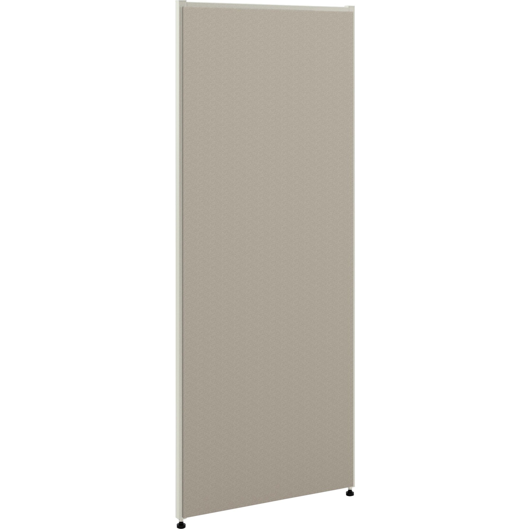 30" Width x 60" Height - Easy to Use, Upholstered, Durable, Leveling Glide, Glide - Metal, Plastic, Fabric - Light Gray, Gray - 1 Each