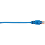 Black Box Connect Cat.5e UTP Patch Network Cable, 20 ft, RJ-45 Male to Male, 1 Gbit/s, 26 AWG, Blue, Snagless Boot, Gold Plated Contacts, 1 Each