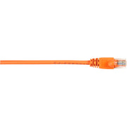 Black Box Connect Cat.5e UTP Patch Network Cable, 20 ft, RJ-45 Male/Male, 26 AWG, Orange, Gold Plated Contacts, Snagless Boot, 1 Each