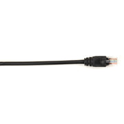 Black Box Connect Cat.6 UTP Patch Network Cable, 25 ft, RJ-45 Male to Male, 1 Gbit/s, Gold Plated Contacts, 26 AWG, Snagless Boot, Black, 1 Each