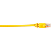 Black Box Connect Cat.5e UTP Patch Network Cable, 3 ft, RJ-45 Male to Male, 1 Gbit/s, Gold Plated Contacts, 26 AWG, Yellow, Snagless Boot, 1 Each