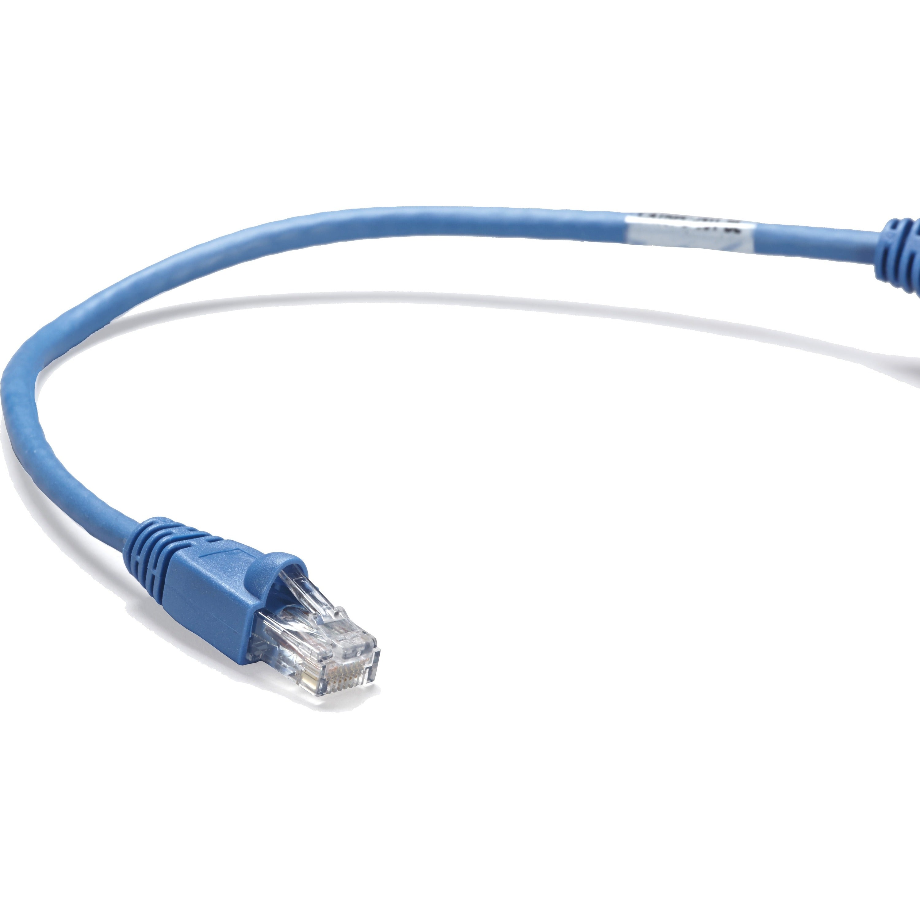 Black Box Connect Cat6 UTP Patch Network Cable, 1 ft, RJ-45 Male/Male, 26 AWG, Blue, Gold Plated Contacts, Snagless Boot, 1 Each