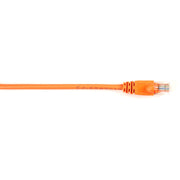 Black Box Connect Cat.6 UTP Patch Network Cable, 1 ft, RJ-45 Male to Male, 26 AWG, Orange, Gold Plated Contacts, Snagless Boot, 1 Each