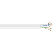 Black Box CAT5e 100-MHz Solid Bulk Cable - 1000 ft Category 5e Network Cable for Network Device - First End: Bare Wire - Second End: Bare Wire - CM - 24 AWG - White - 1 Each