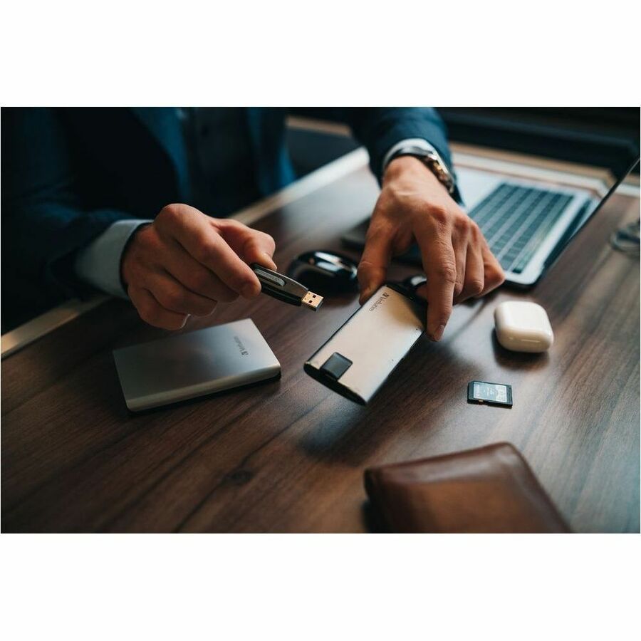 64 GB - USB 3.2 (Gen 1) Type A - 80 MB/s Read Speed - 25 MB/s Write Speed - Gray - Lifetime Warranty - 1 Each