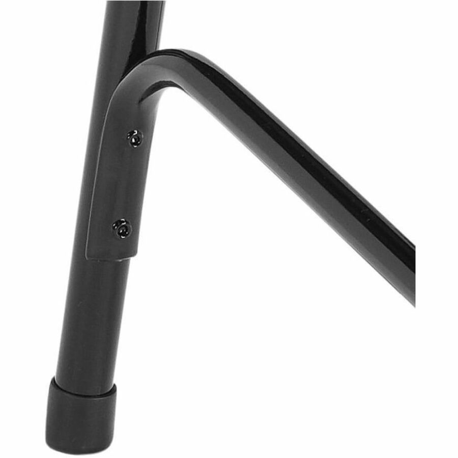 NPS® 300 Series Deluxe All-Steel Triple Brace Double Hinge Folding Chair, Pack of 4, Surface Color: Black, Frame Color: Black