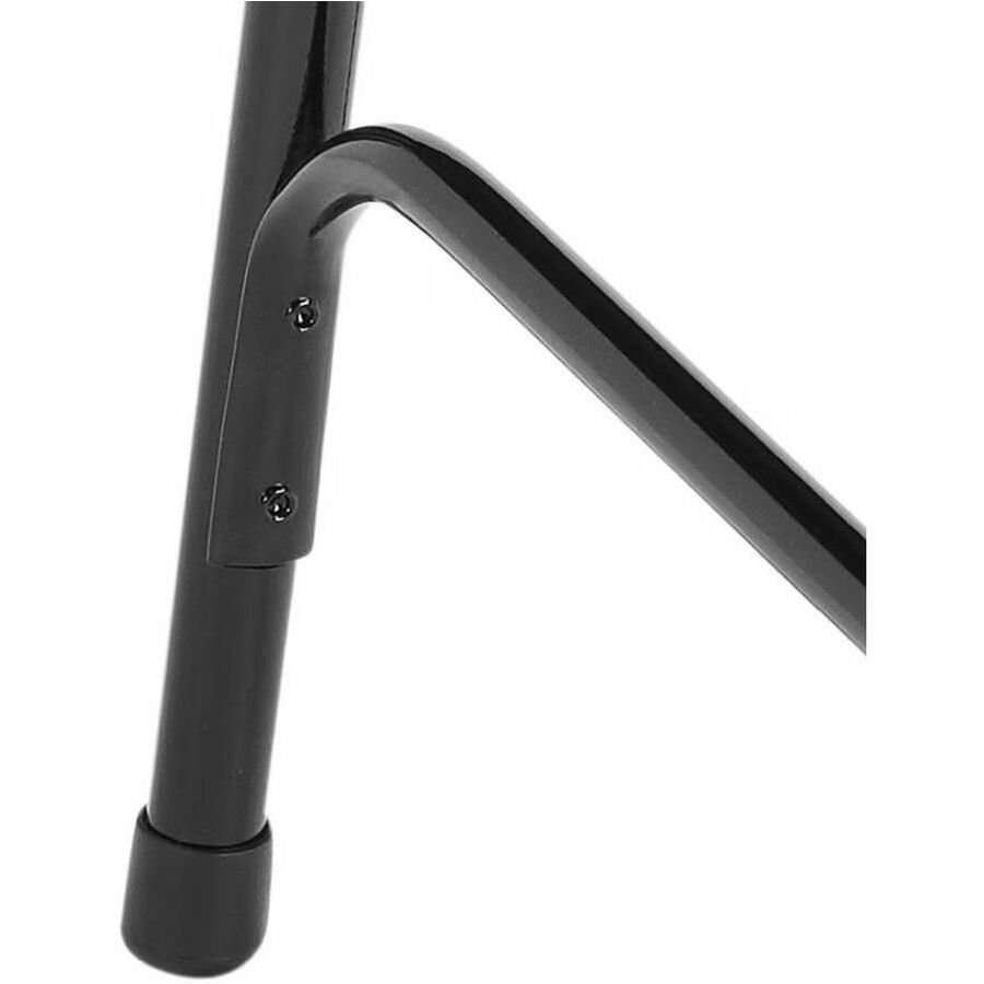 NPS® 1200 Series Premium Vinyl Upholstered Double Hinge Folding Chair, Pack of 4, Surface Color: Caviar Black, Frame Color: Black