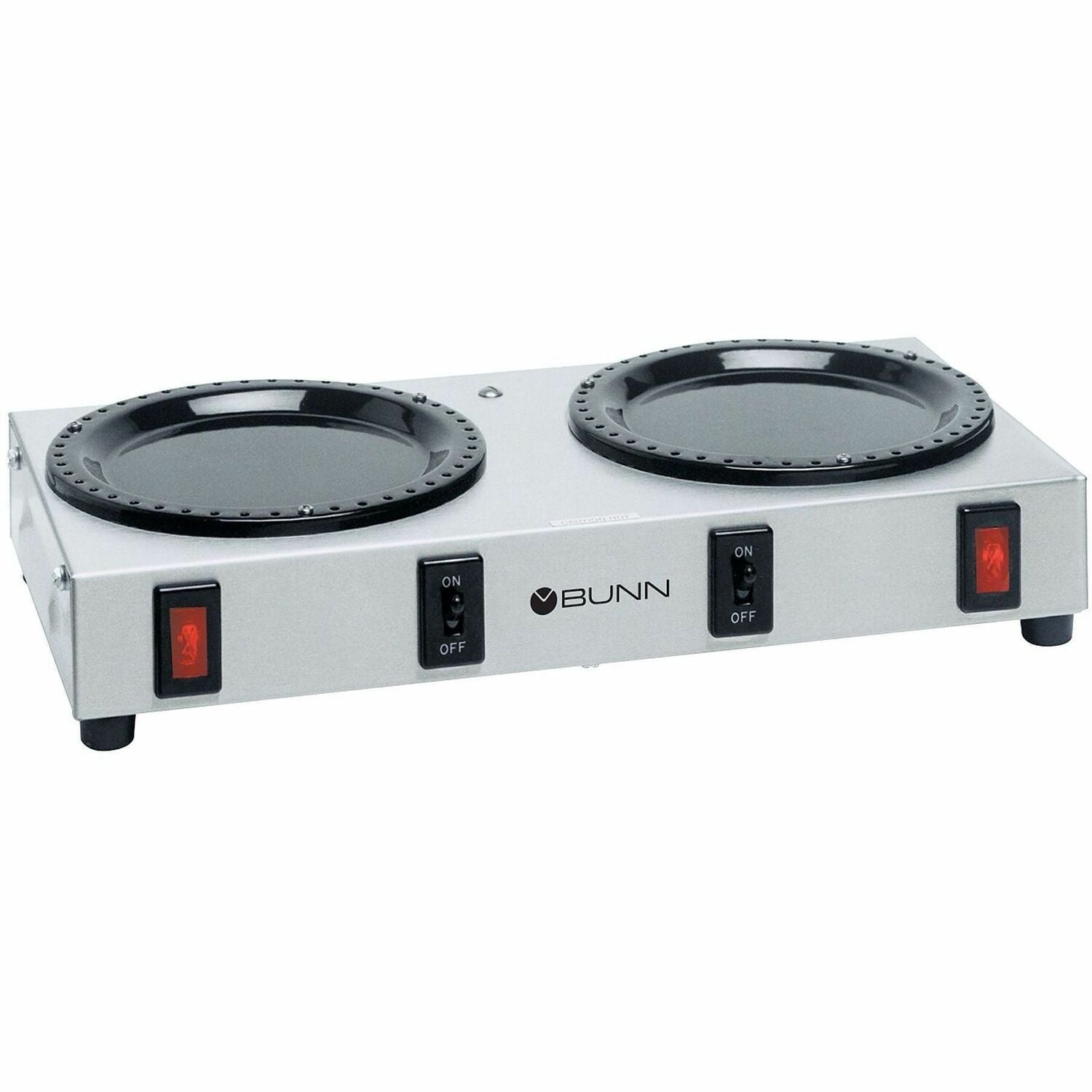 BUNN WX2 2-Station Coffee Warmer, Dual Plates, 130W, Stainless Steel, 1 Each