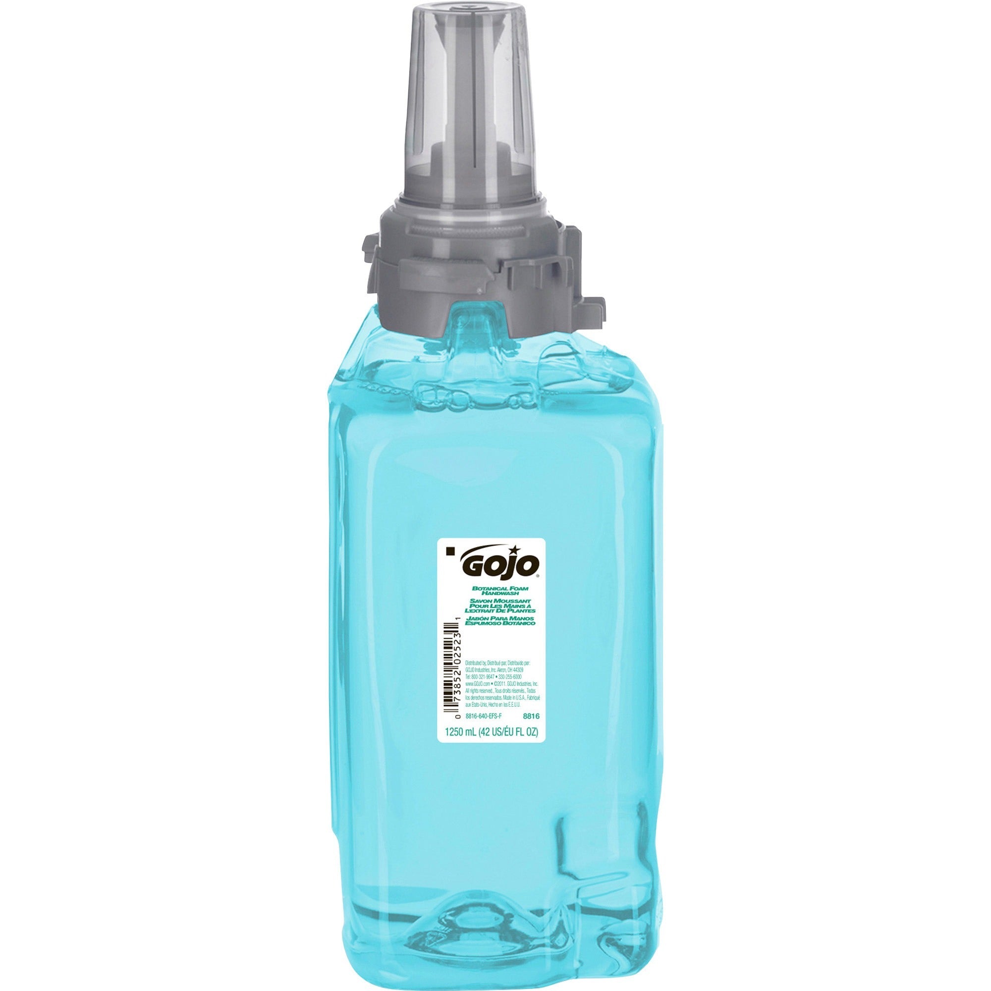 Gojo&reg; ADX-12 Botanical Foam Soap Refill - Botanical Scent - 1.32 quart - Push Pump Dispenser - Skin, Hand - Moisturizing - Green - Rich Lather, Eco-friendly, Bio-based - 1 Each